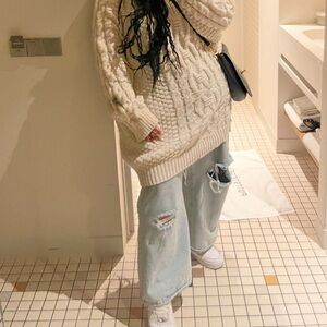 Stylish Light Blue Women's Jeans